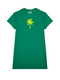Badstof Dress Palm Velvet Yellow - Green